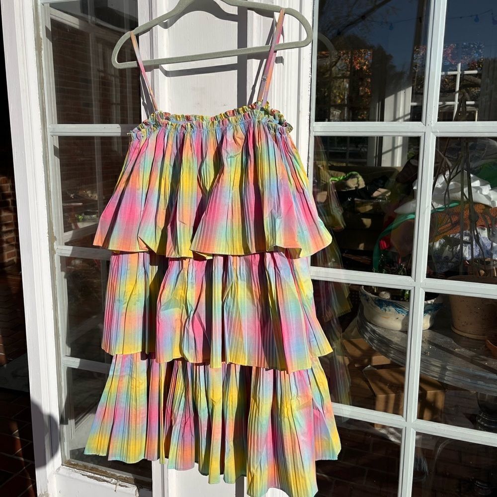 Anthropologie Beatrice B Square Neck Tiered Dress NWT - Picture 16 of 16
